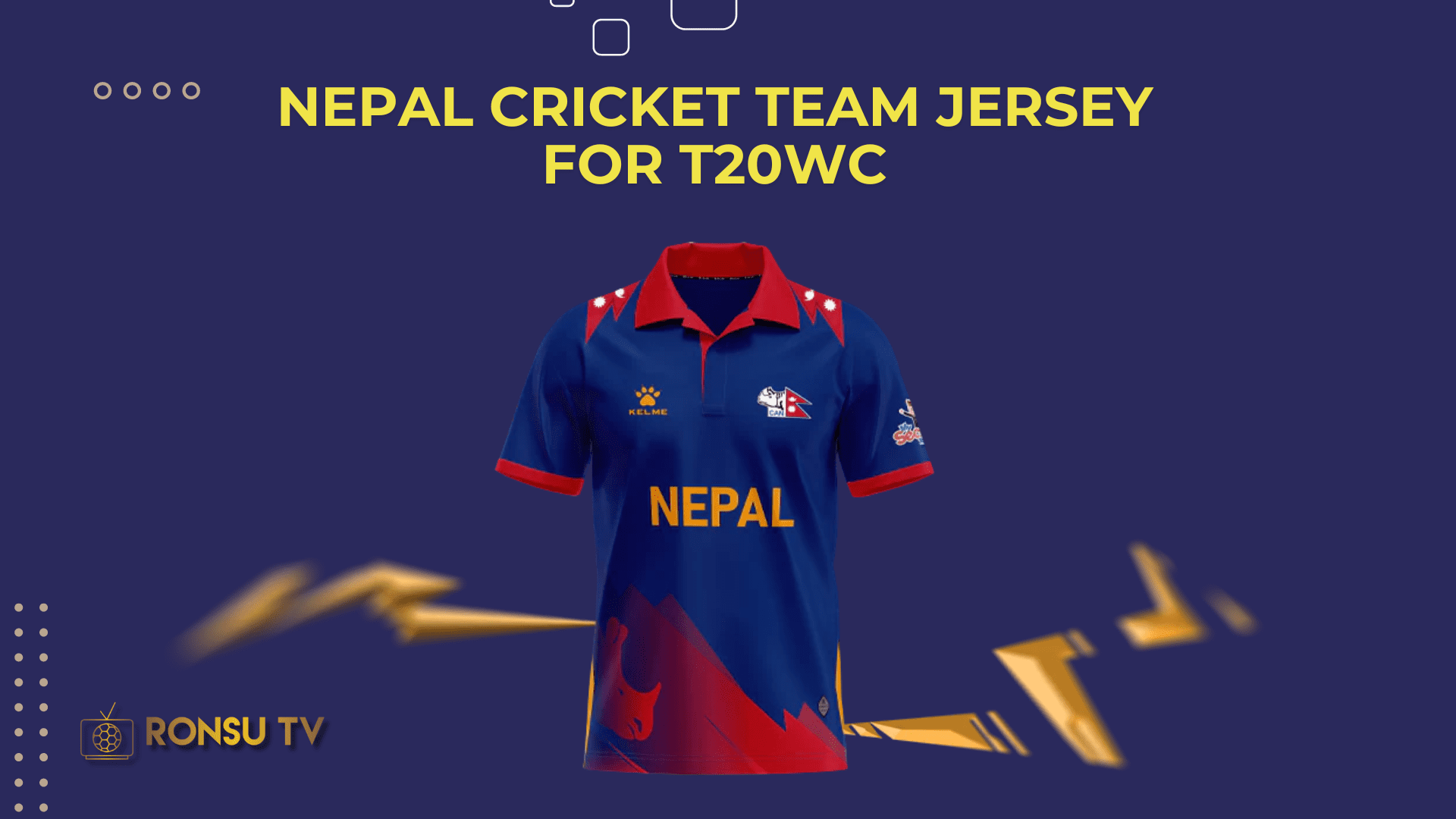 NEPAL CRICKET TEAM JERSEY FOR T20WC